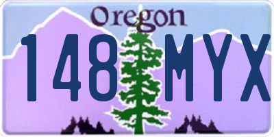 OR license plate 148MYX
