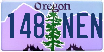 OR license plate 148NEN