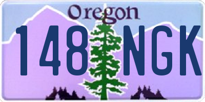 OR license plate 148NGK