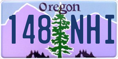 OR license plate 148NHI