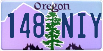 OR license plate 148NIY