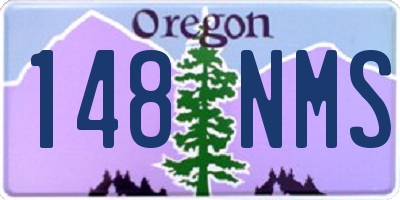 OR license plate 148NMS
