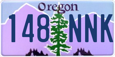 OR license plate 148NNK