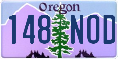 OR license plate 148NOD
