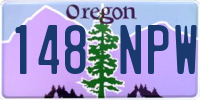 OR license plate 148NPW