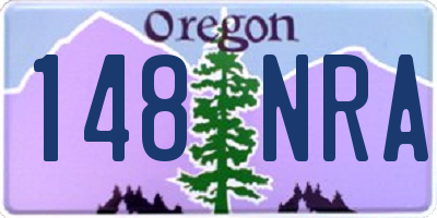 OR license plate 148NRA