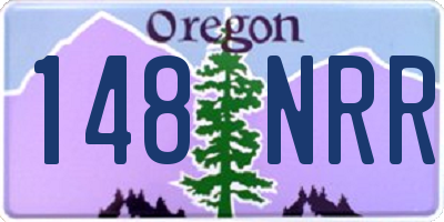 OR license plate 148NRR