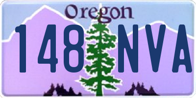 OR license plate 148NVA