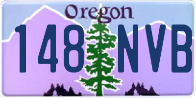 OR license plate 148NVB