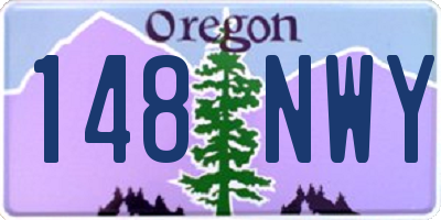 OR license plate 148NWY