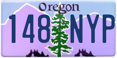 OR license plate 148NYP