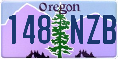 OR license plate 148NZB