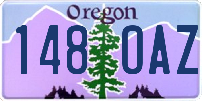 OR license plate 148OAZ