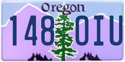 OR license plate 148OIU