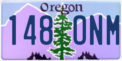 OR license plate 148ONM