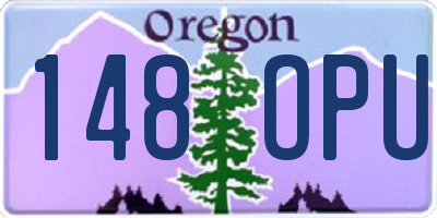 OR license plate 148OPU