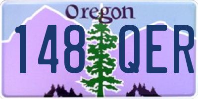 OR license plate 148QER