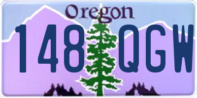 OR license plate 148QGW