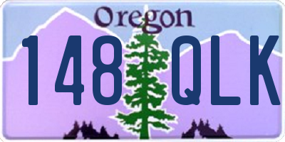 OR license plate 148QLK