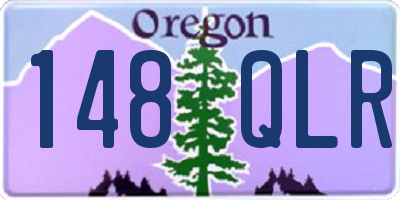 OR license plate 148QLR