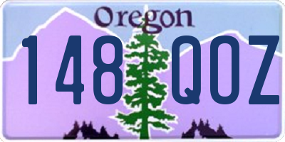 OR license plate 148QOZ