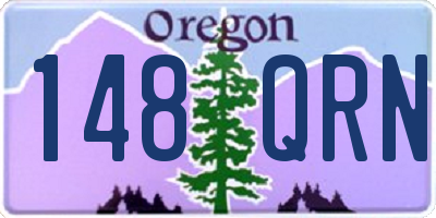 OR license plate 148QRN
