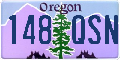 OR license plate 148QSN
