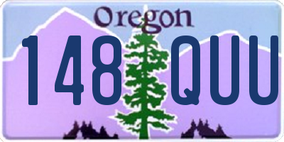 OR license plate 148QUU
