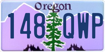 OR license plate 148QWP