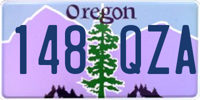 OR license plate 148QZA