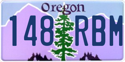OR license plate 148RBM
