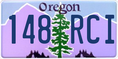 OR license plate 148RCI