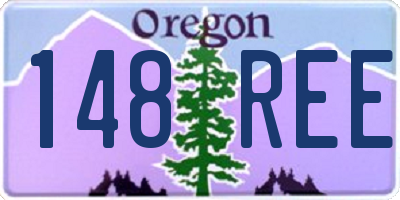 OR license plate 148REE