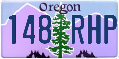 OR license plate 148RHP