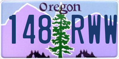 OR license plate 148RWW