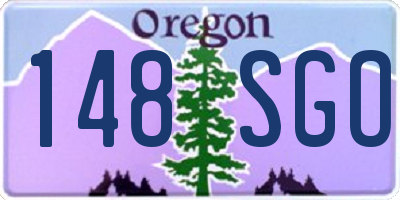 OR license plate 148SGO