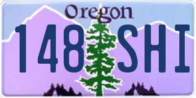 OR license plate 148SHI
