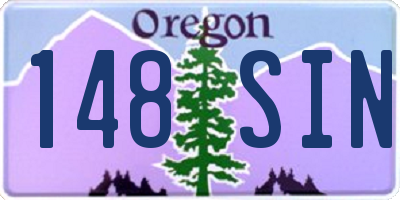 OR license plate 148SIN
