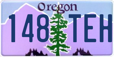 OR license plate 148TEH