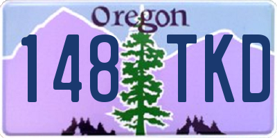 OR license plate 148TKD