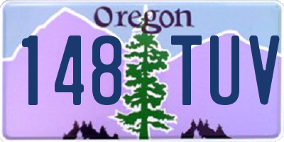OR license plate 148TUV