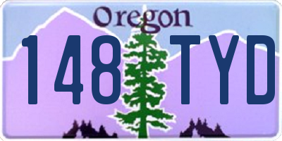 OR license plate 148TYD