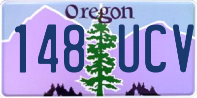 OR license plate 148UCV