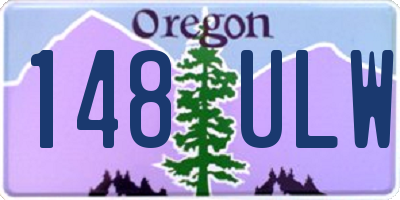 OR license plate 148ULW
