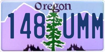 OR license plate 148UMM
