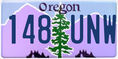 OR license plate 148UNW