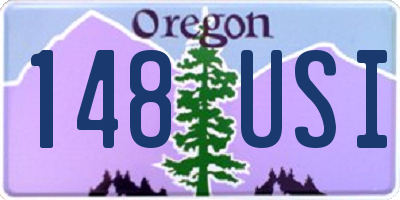 OR license plate 148USI