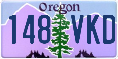 OR license plate 148VKD