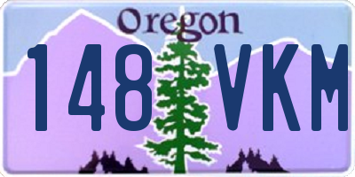 OR license plate 148VKM