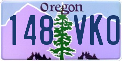 OR license plate 148VKO